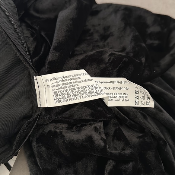 ZARA BLACK CRUSHED VELVET HIGH WAISTED FLARE LEGGING PANT - Picture 8 of 10